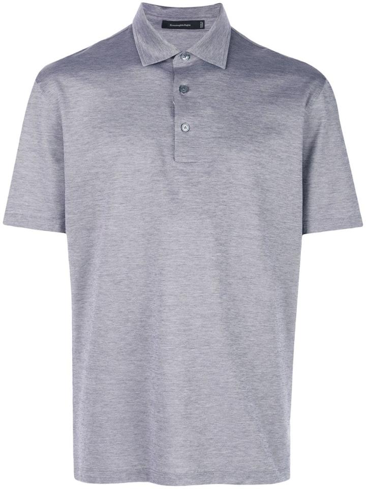 Ermenegildo Zegna Shortsleeved Polo Shirt - Grey