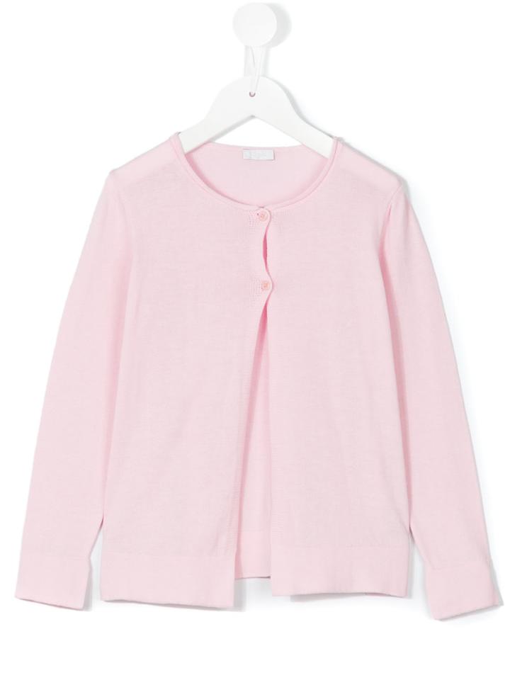 Il Gufo - Classic Cardigan - Kids - Cotton - 10 Yrs, Pink/purple