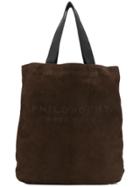 Philosophy Di Lorenzo Serafini Logo Shopper Tote - Brown