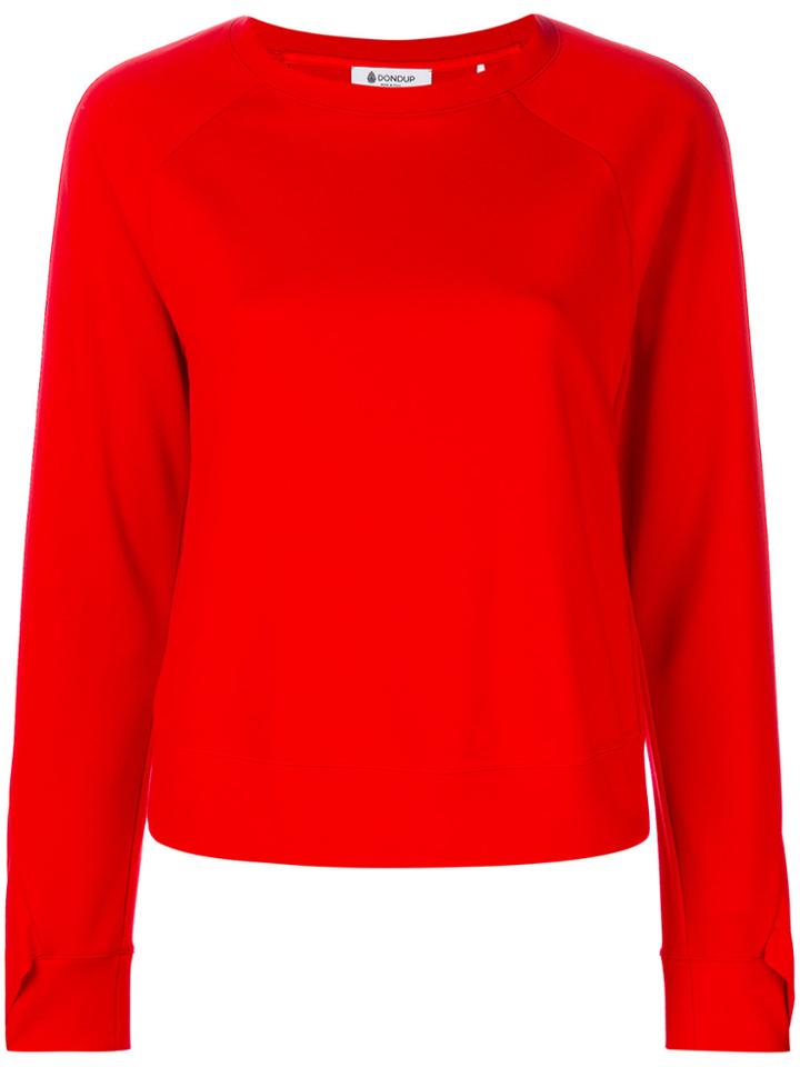 Dondup Ruched Sleeves Sweatshirt - Red