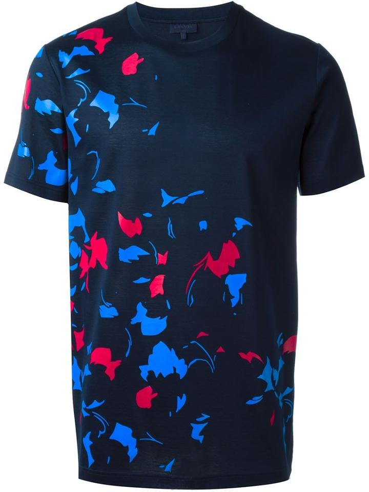 Lanvin Leaf Print T-shirt
