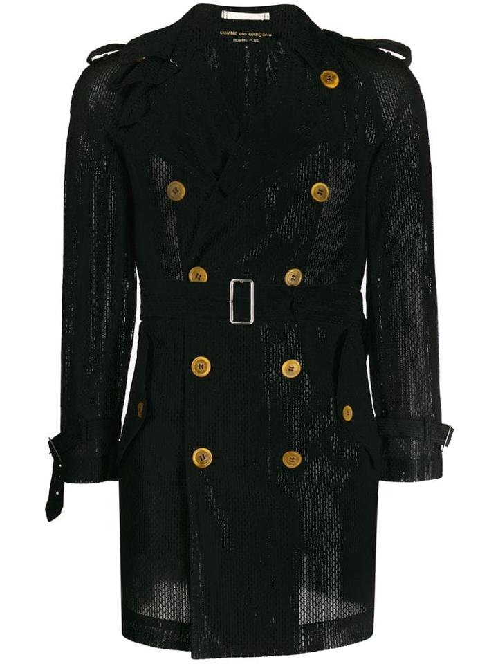 Comme Des Garçons Pre-owned Black Net Jacket