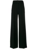 Theory Belted Stretch High Waist Trousers - Black