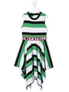 Stella Mccartney Kids Striped Ra-ra Dress - Green