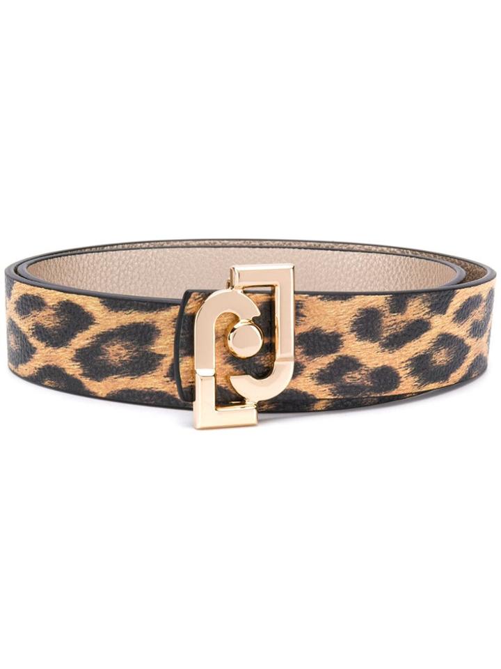 Liu Jo Leopard Print Belt - Neutrals