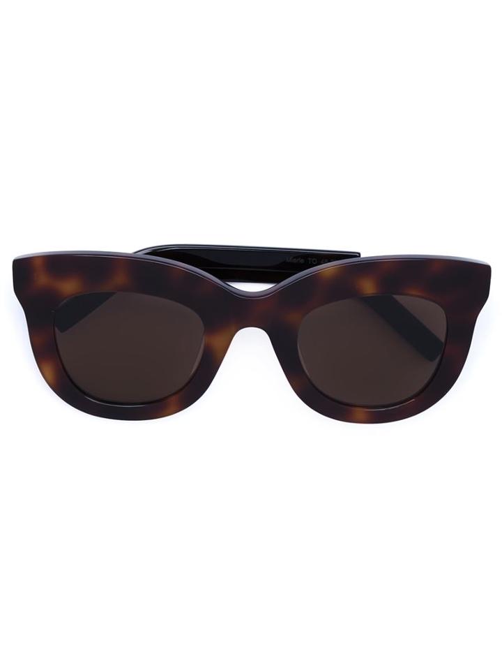 Vera Wang - Cat Eye Sunglasses - Women - Acetate - One Size, Women's, Brown, Acetate