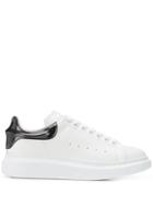 Alexander Mcqueen Contrast Heel Oversized Sneakers - White