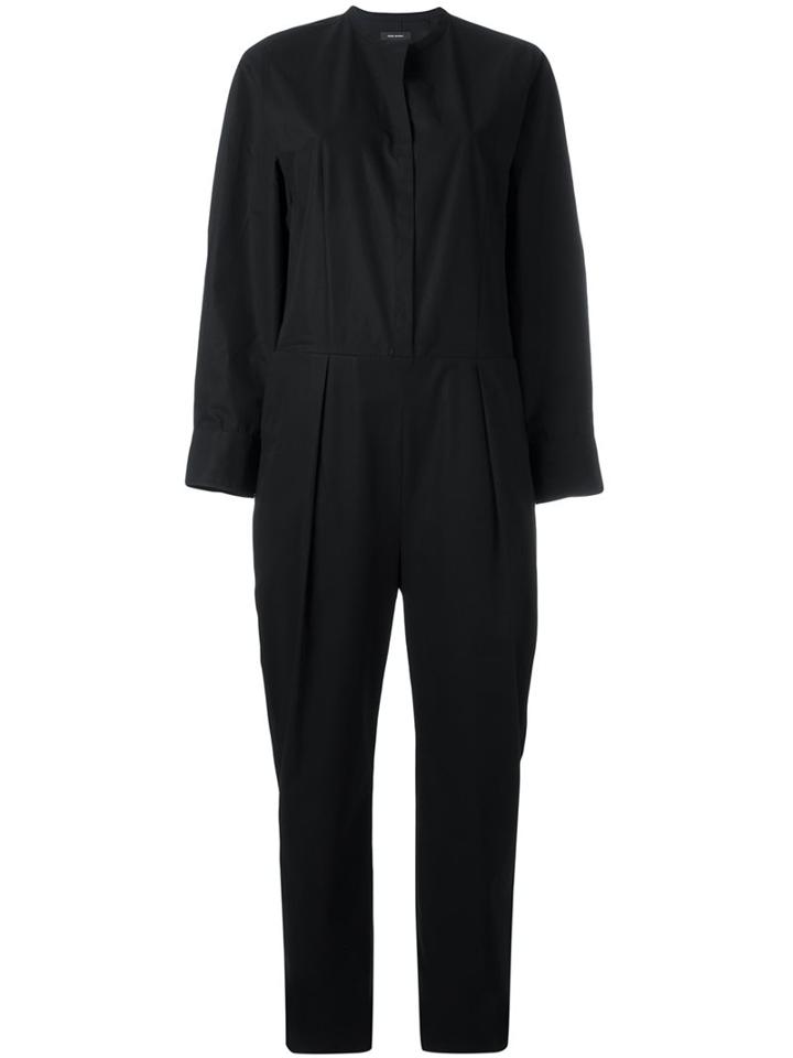 Isabel Marant - Long Sleeved Jumpsuit - Women - Cotton - 40, Black, Cotton