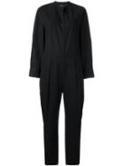 Isabel Marant - Long Sleeved Jumpsuit - Women - Cotton - 40, Black, Cotton