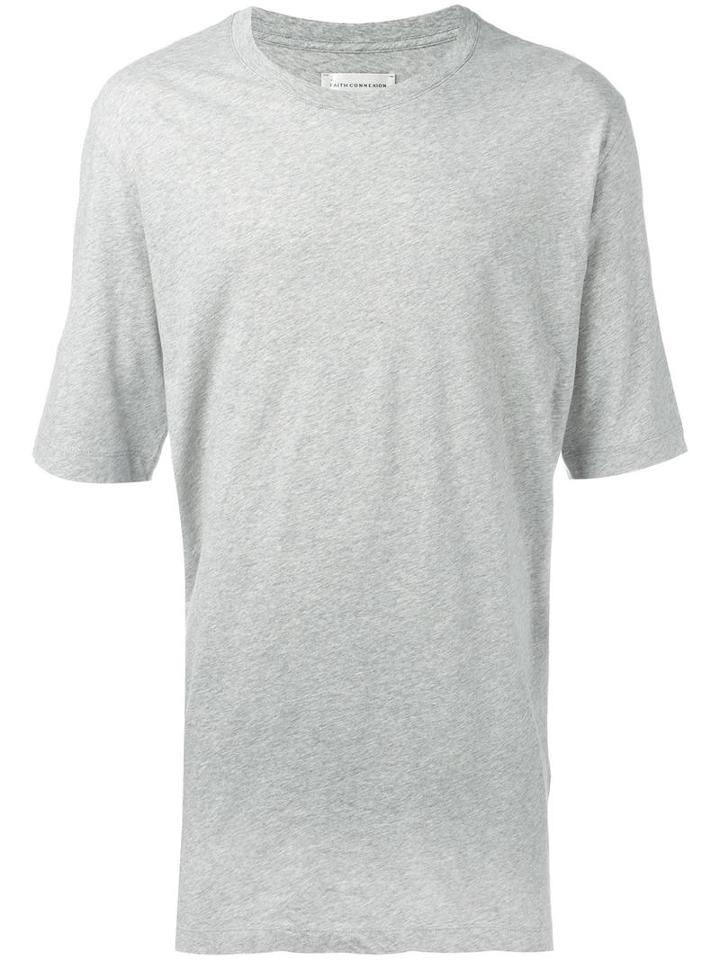 Faith Connexion Oversized T-shirt, Men's, Size: Small, Grey, Cotton