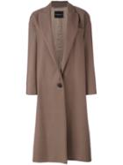 Erika Cavallini 'penelope' Coat, Women's, Size: 42, Nude/neutrals, Polyamide/viscose/virgin Wool