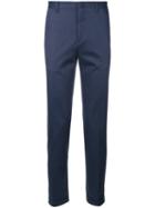 Paul Smith - Tile Print Tailored Trousers - Men - Cotton/cupro - 30, Blue, Cotton/cupro