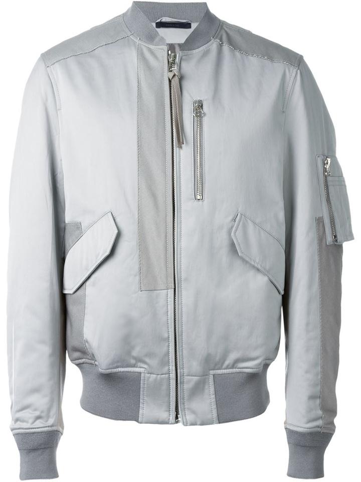 Lanvin Bomber Bl Washed Satin