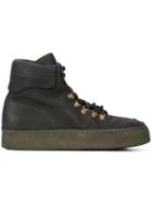 Guidi Lace-up Platform Boots - Black