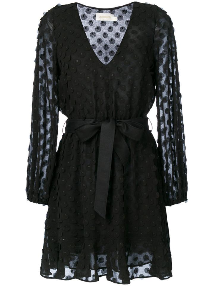 Zimmermann Heart Confetti Dress - Black