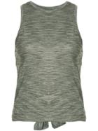 Nimble Activewear Tie Up Gather Tank Top - Green