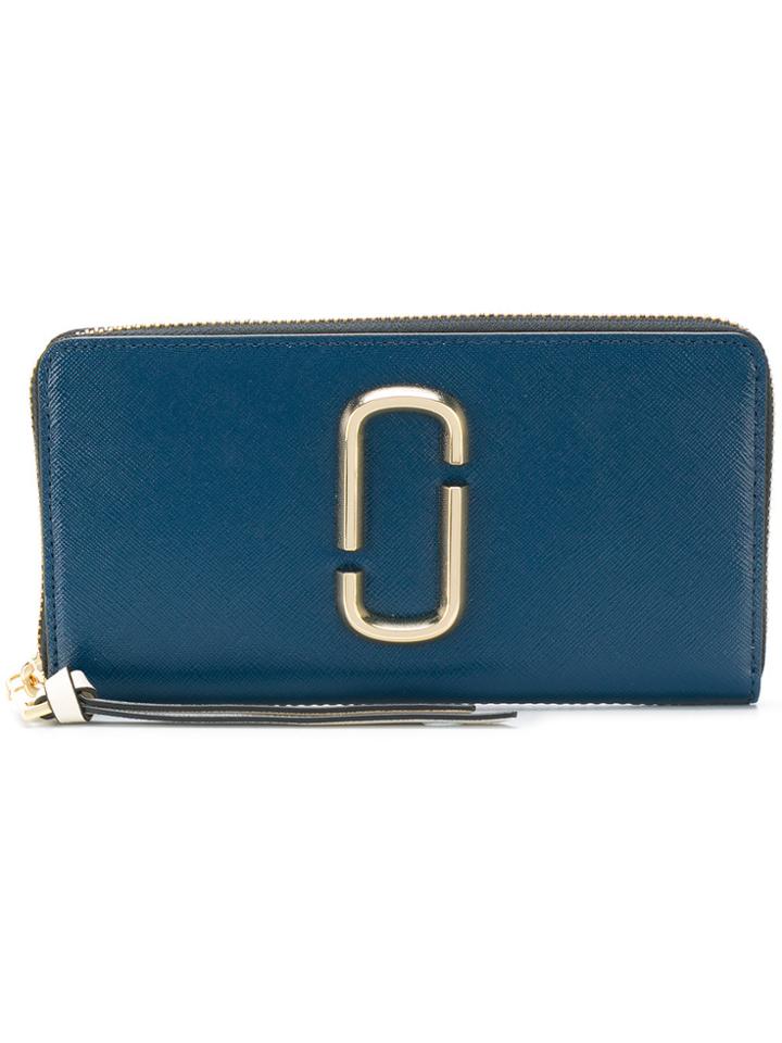 Marc Jacobs Snapshot Standard Continental Wallet - Blue