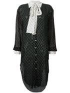 Twin-set Polka-dot Shirt Dress - Black