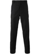 Lanvin Tailored Straight Fit Trousers, Men's, Size: 50, Black, Cotton/virgin Wool