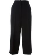 Max Mara Studio Cropped Trousers, Women's, Size: 38, Black, Triacetate/polyester
