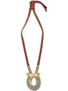 Marni Beaded Long Necklace - Brown