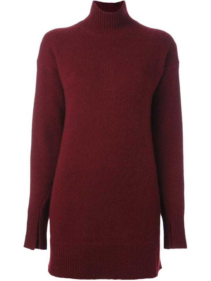 Joseph Longline Jumper, Women's, Size: Xs, Red, Cashmere