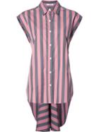 Tome 'wide Stripe Sleeveless Lace Back' Shirt, Women's, Size: 8, Pink/purple, Cotton