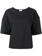 Lemaire - Drop-shoulder T-shirt - Women - Cotton - 40, Black, Cotton