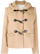 Sandro Paris Shearling Duffle Jacket - Neutrals