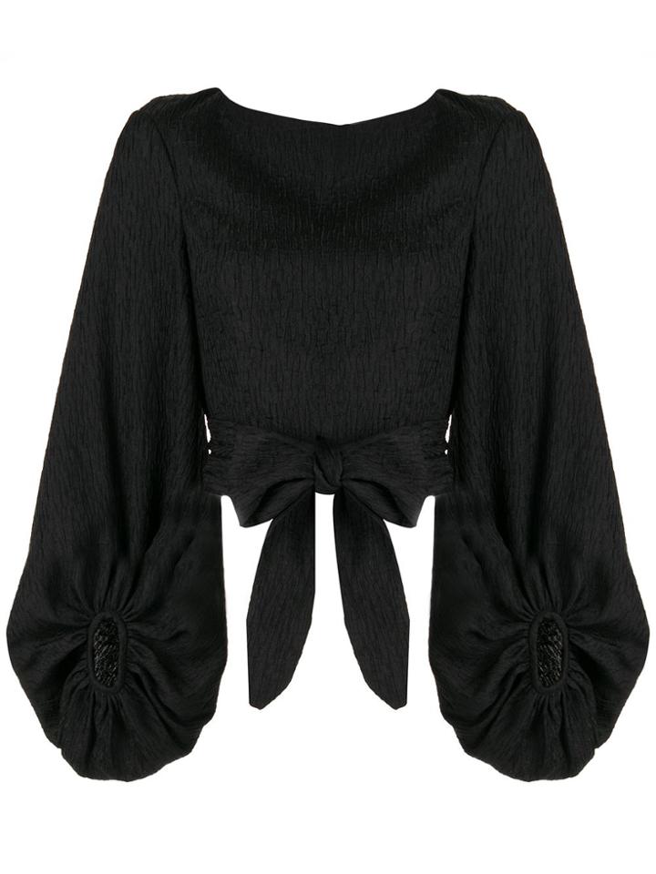 Rebecca Vallance Francesca Cropped Top - Black