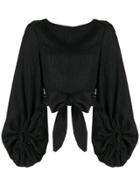 Rebecca Vallance Francesca Cropped Top - Black