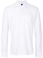 Eleventy Longsleeved Polo Shirt - White