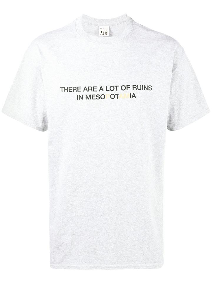 Just A T-shirt - X Misha Hollenbach Mesopotamia T-shirt - Men - Cotton - M, Grey, Cotton