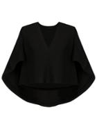 Giuliana Romanno V-neck Blouse, Women's, Size: 38, Black, Polyamide/acetate
