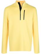 Aztech Mountain Zip Detail High Neck Sweater - Yellow