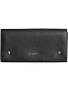 Burberry Two-tone Leather Continental Wallet - Black