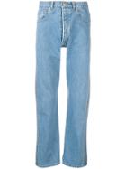 Misbhv Faded Straight Leg Jeans - Blue
