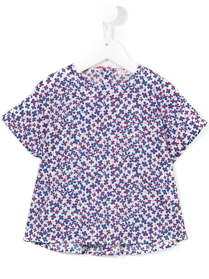 Il Gufo Floral Print T-shirt, Girl's, Size: 6 Yrs