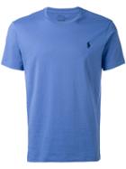 Embroidered Logo T-shirt - Men - Cotton - Xxl, Blue, Cotton, Polo Ralph Lauren