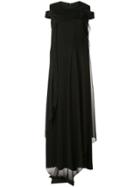 Yang Li Cold Shoulder Maxi Dress - Black