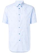Alexander Mcqueen Skull Jacquard Button Down Shirt - Blue