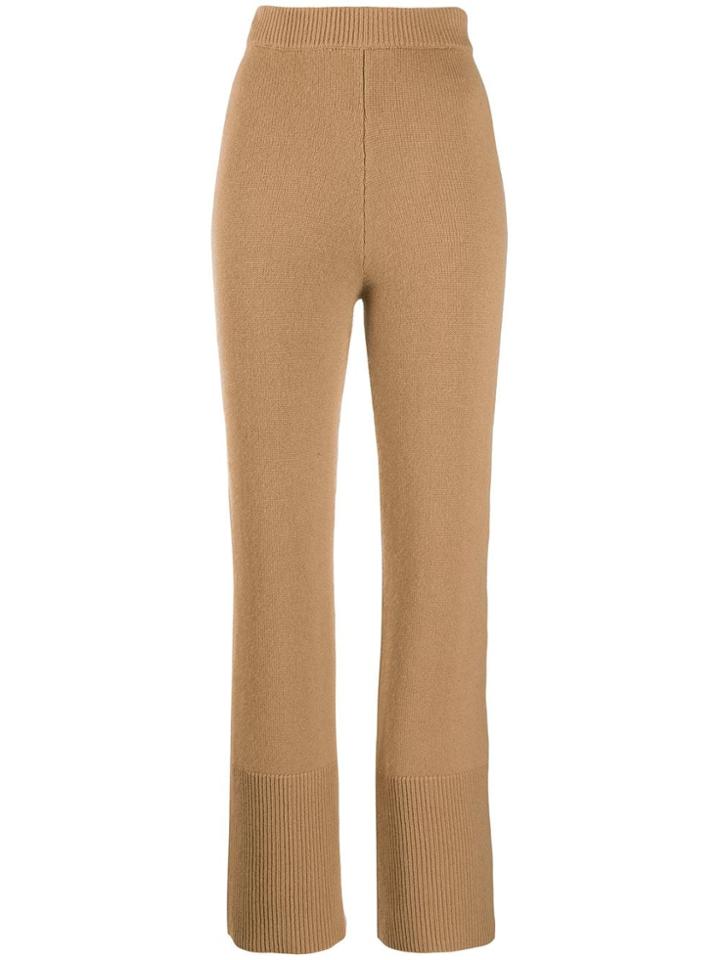 Joseph Cashmere Knitted Trousers - Brown