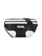 Karl Lagerfeld Printed Logo Belt Bag - Black