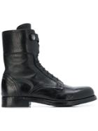 Alberto Fasciani Mid-calf Lace-up Boots - Black