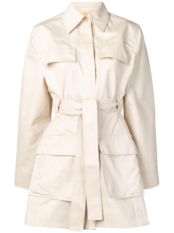 Acne Studios Belted Safari Jacket - Neutrals