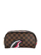 Sprayground Limited Edition Shark Print Pouch - Brown