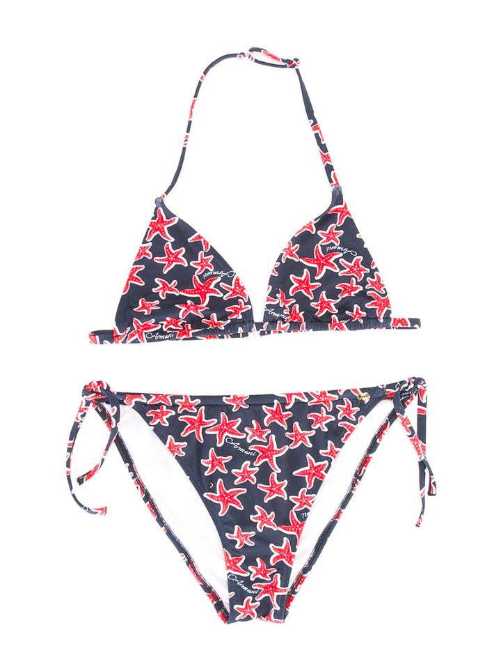 Armani Junior Starfish Print Bikini Set, Girl's, Size: 14 Yrs, Blue