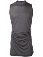 Rick Owens Drkshdw Long Tank Top, Men's, Grey, Viscose