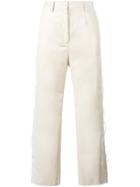 Mm6 Maison Margiela Straight Leg Cropped Trousers