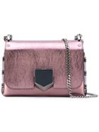 Jimmy Choo 'lockett Petite' Shoulder Bag - Pink & Purple